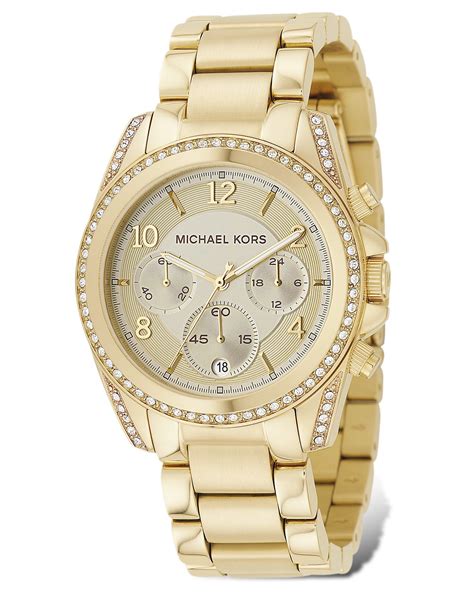 michael kors gold and bone watch|Michael Kors gold watch sale.